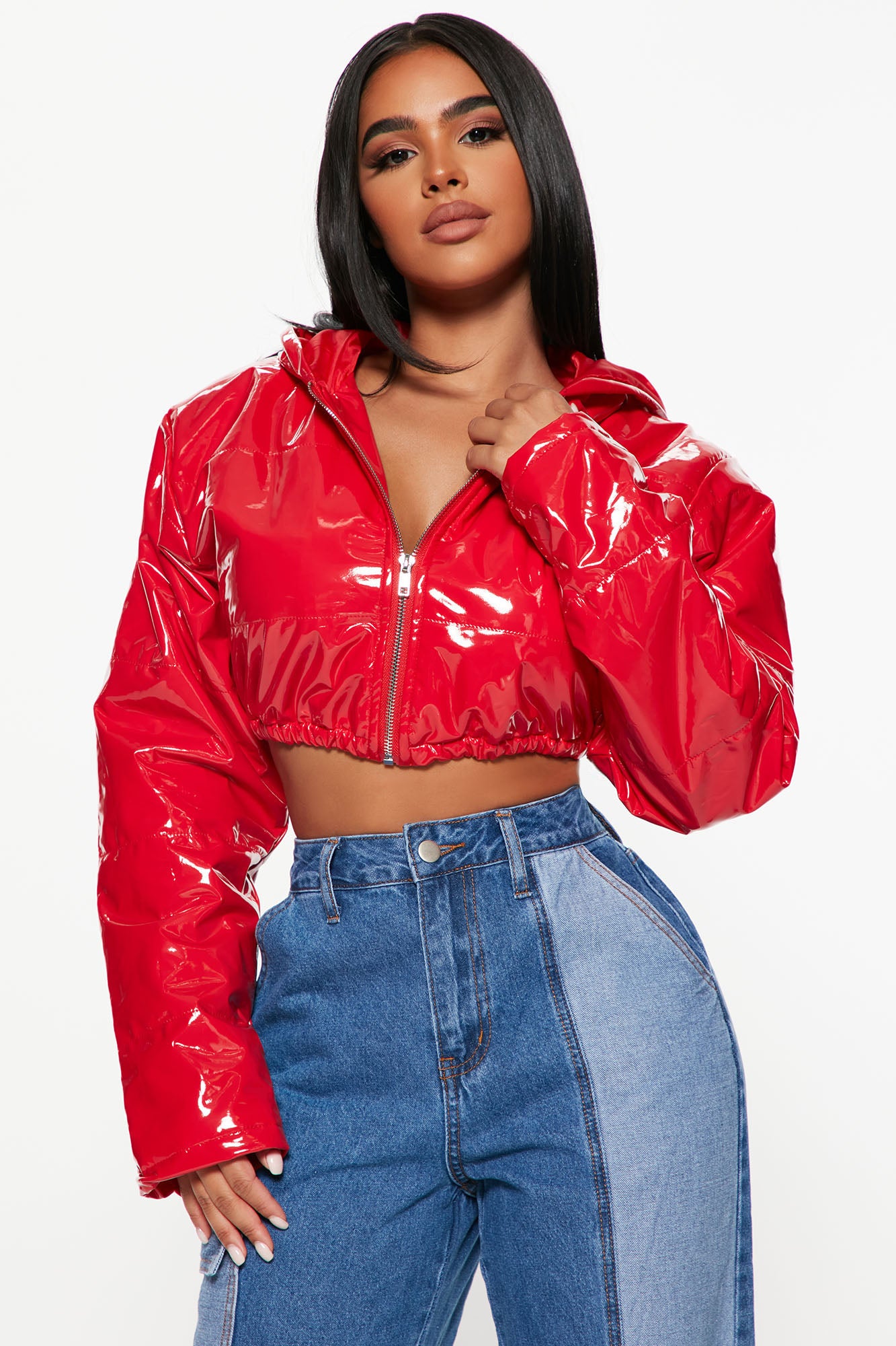 Legend Cropped Jacket Red