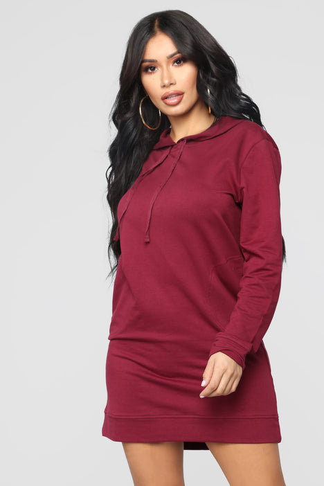 Sweatshirt dress cheap fashion nova
