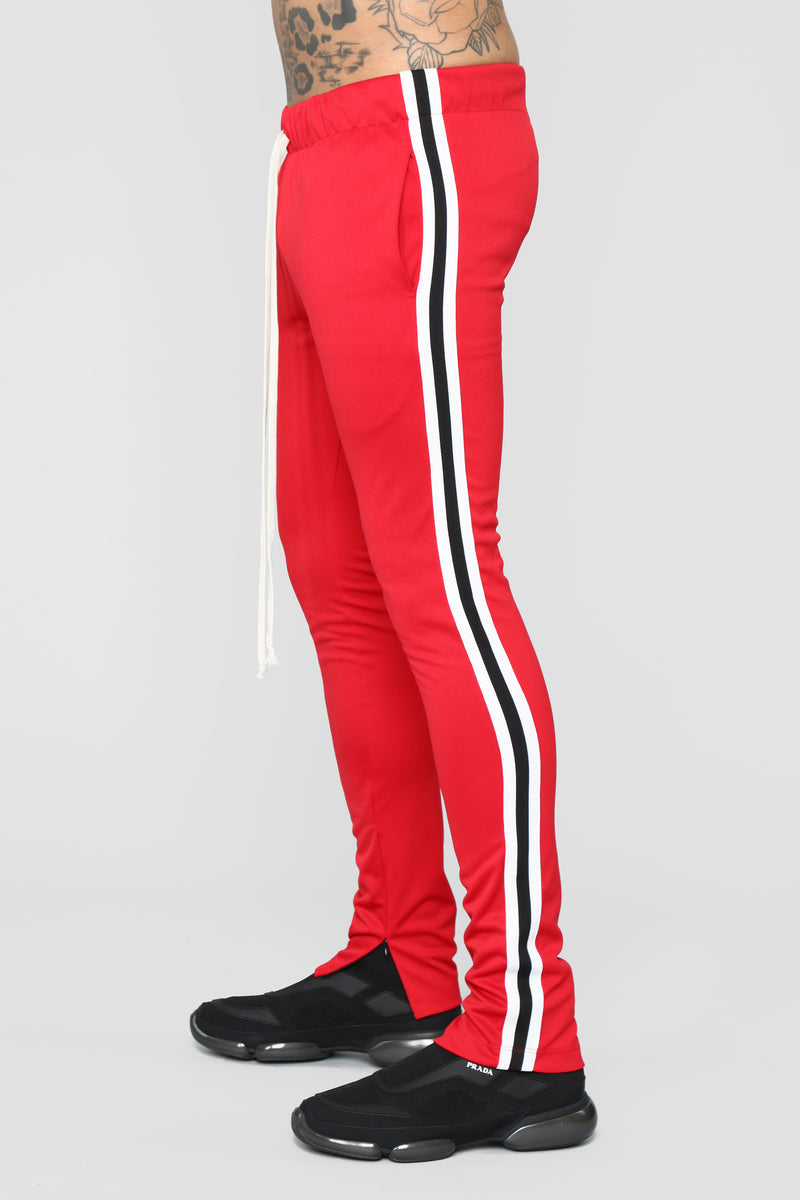 Hollywood Track Pants - Red | Fashion Nova, Mens Pants | Fashion Nova
