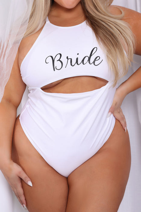 Bride plus size swimsuit on sale