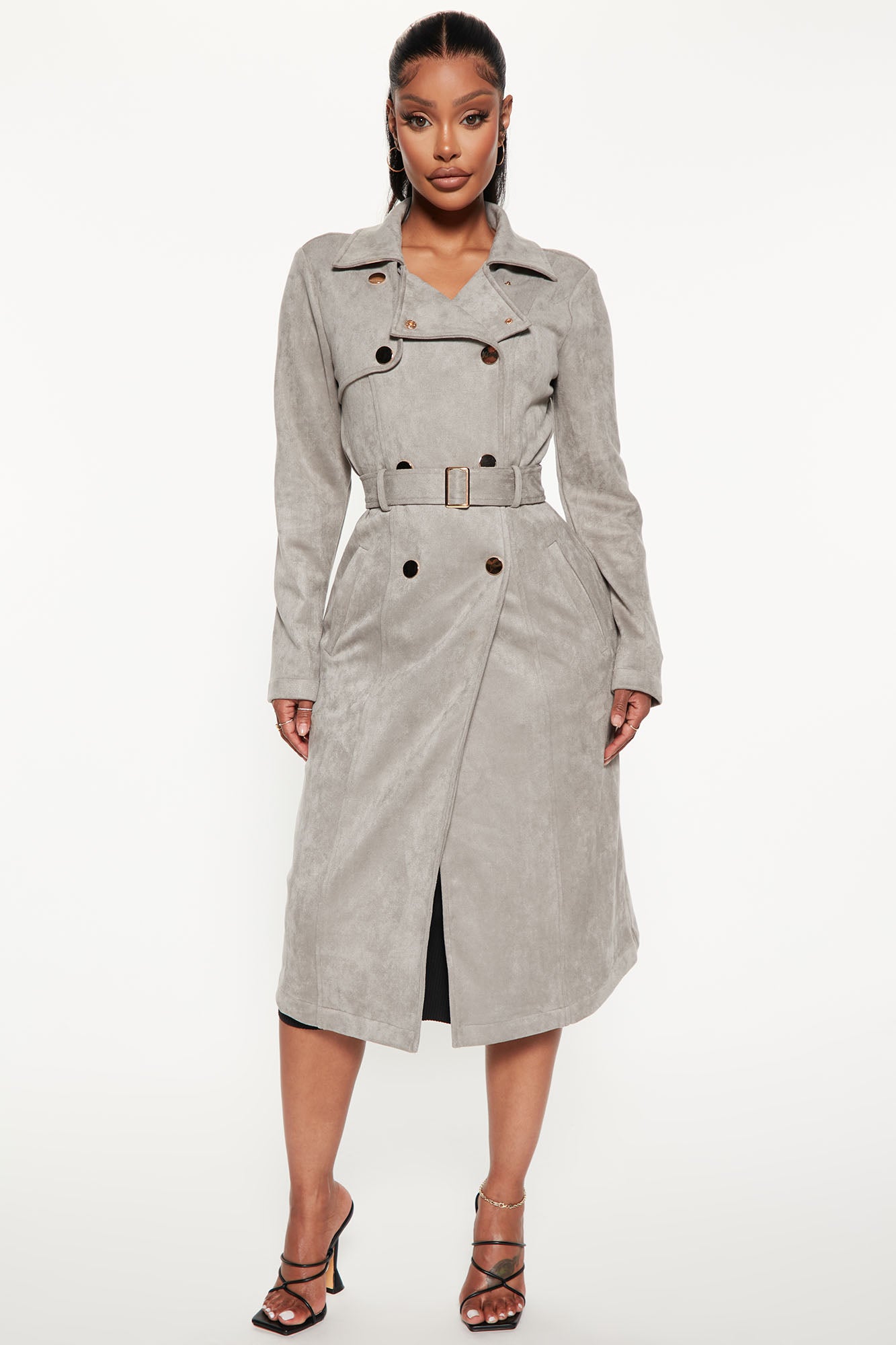 Belt Your Heart Trench Coat Grey Fashion Nova Jackets Coats