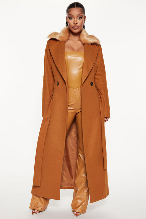 Cognac coat hotsell