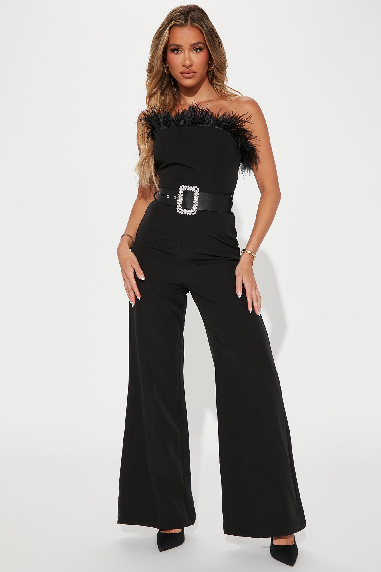 Fashion nova sales ruffle jumpsuit