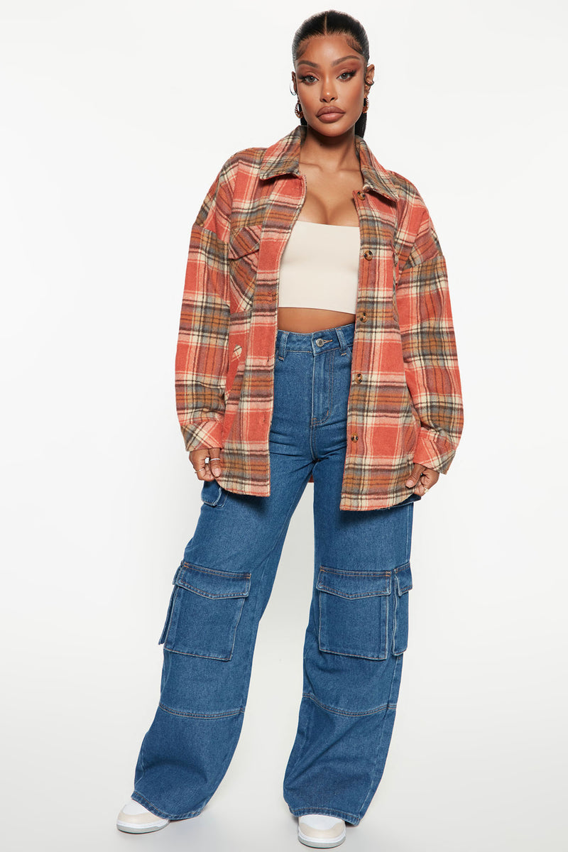 The Way It Is Plaid Shacket - Rust | Fashion Nova, Jackets & Coats ...