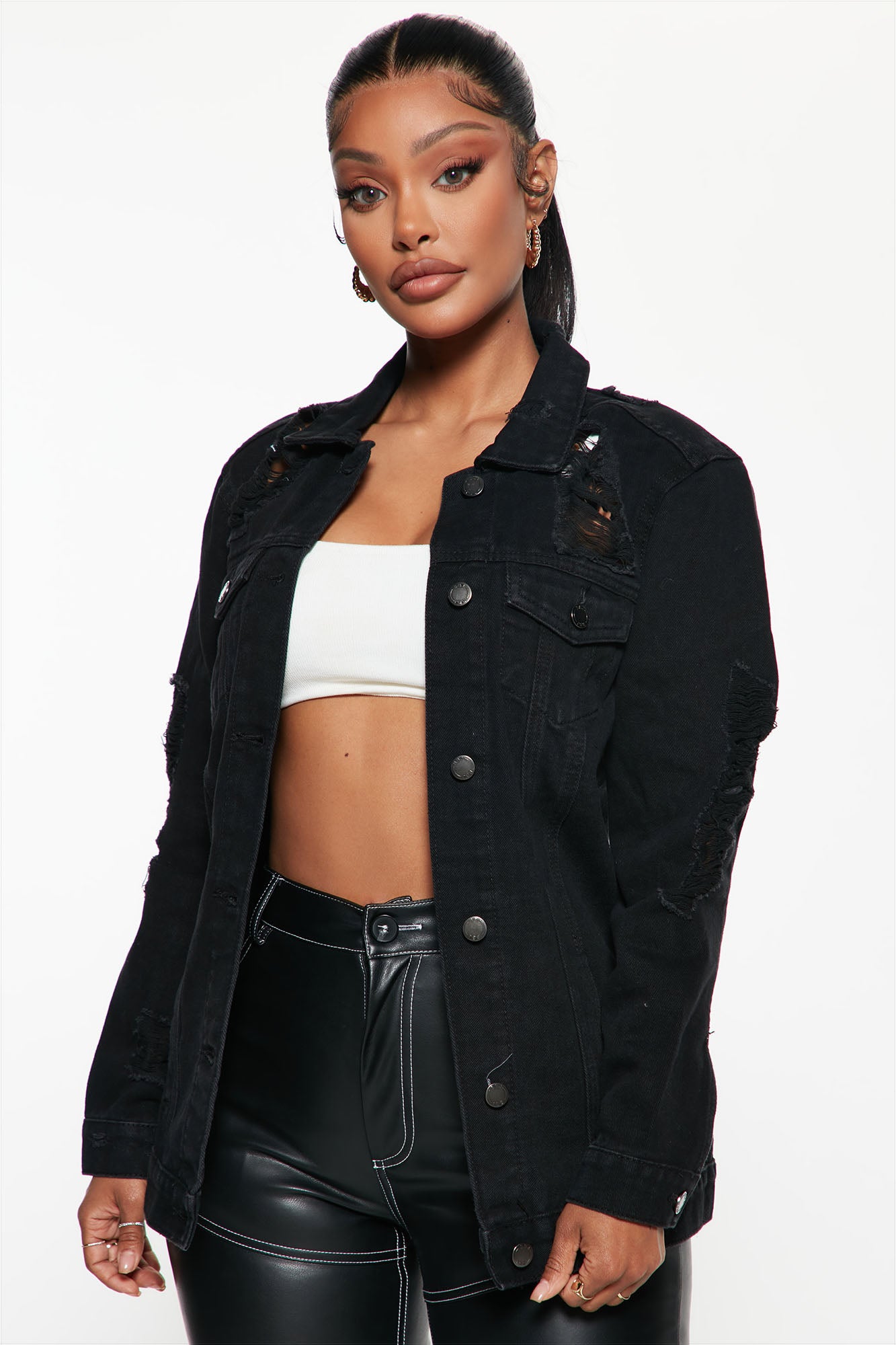 Women's Black Denim Jackets