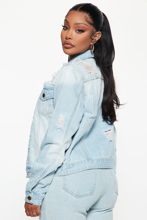 Iconic denim on sale jacket fashion nova