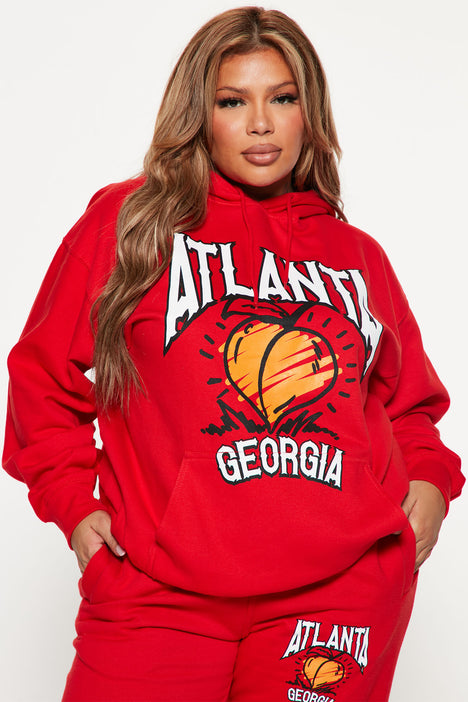Georgia Peach Hoodie Red