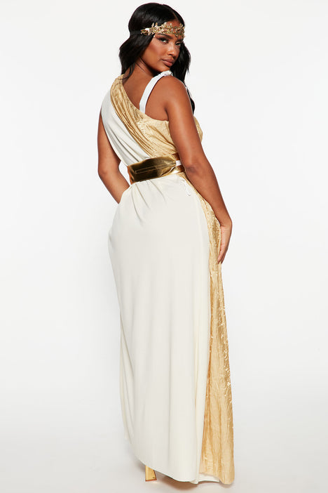 Gold greek hot sale goddess dress