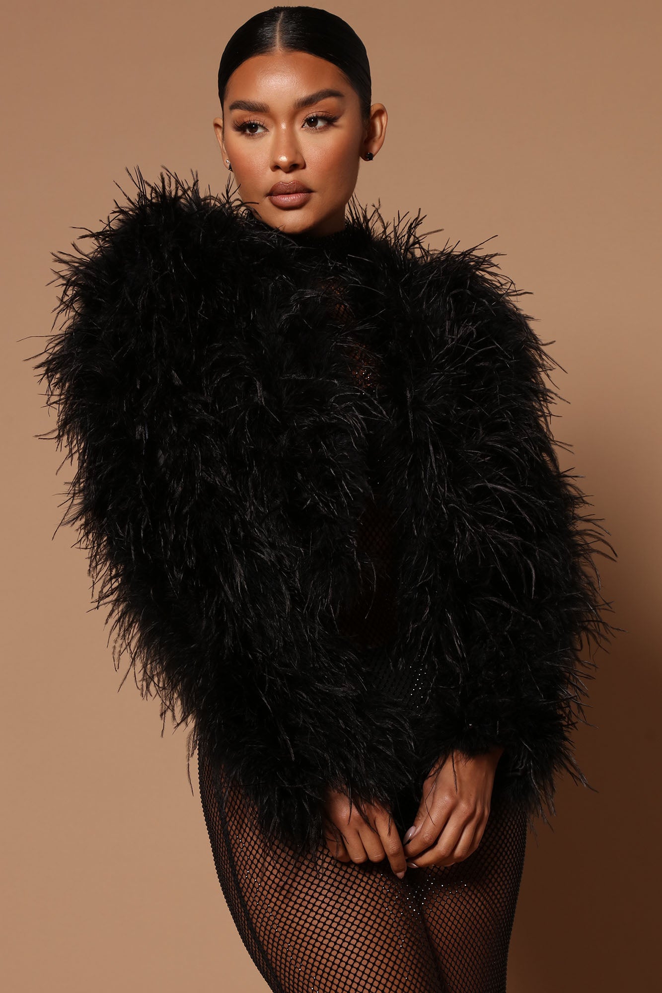 Feather coat hotsell