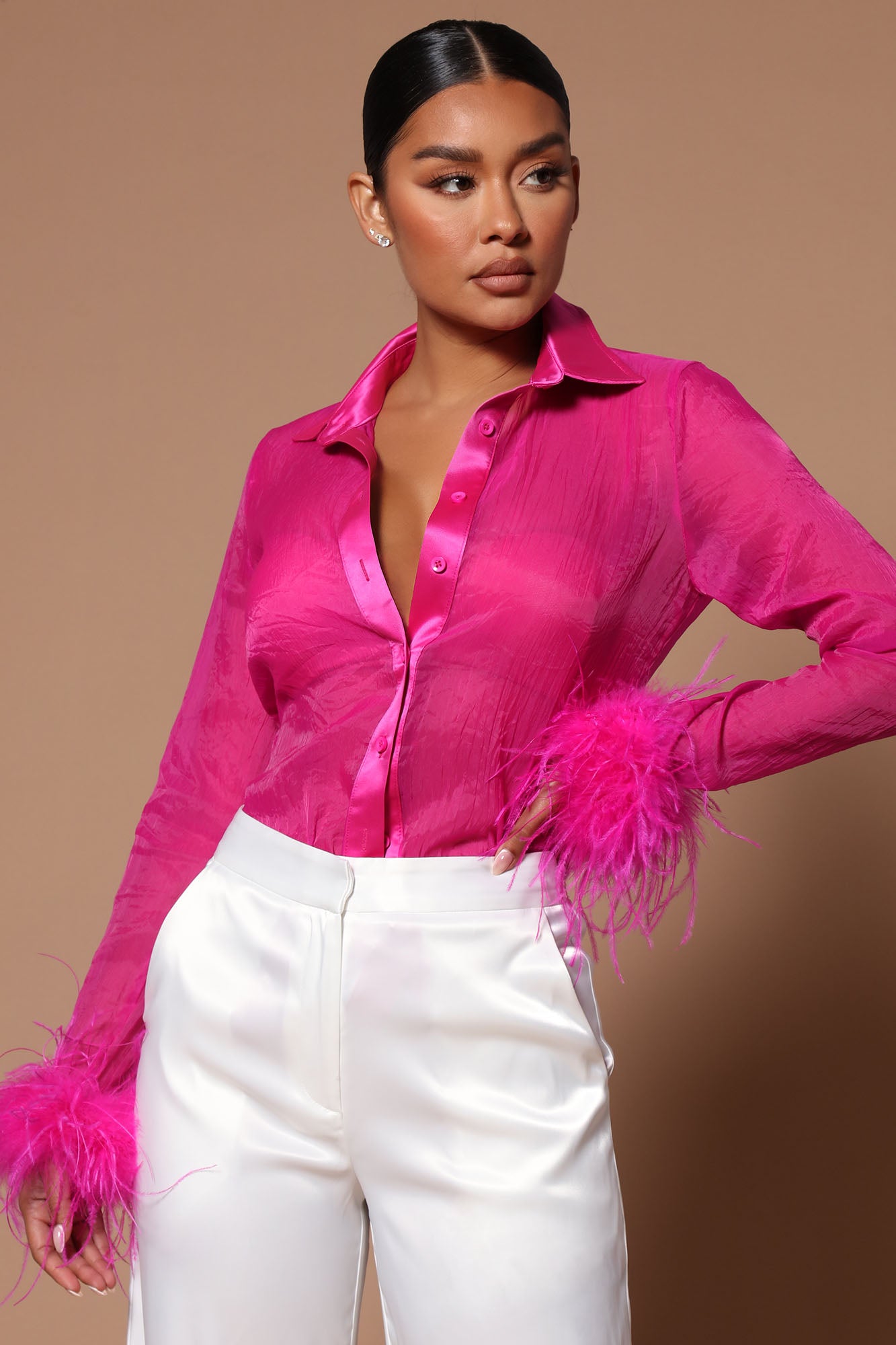 dark pink shirt for women