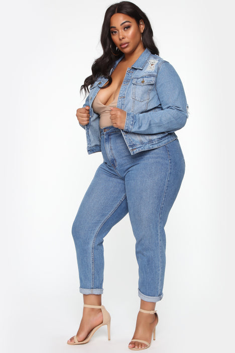 Iconic Denim Jacket Medium Fashion Nova Jackets Coats