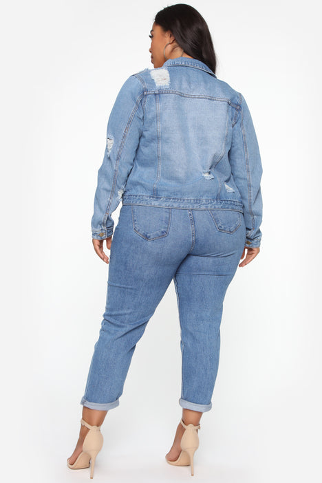 Iconic Denim Jacket Medium Fashion Nova Jackets Coats