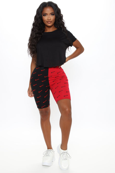 Biker shorts outfits cryogenic fashion nova