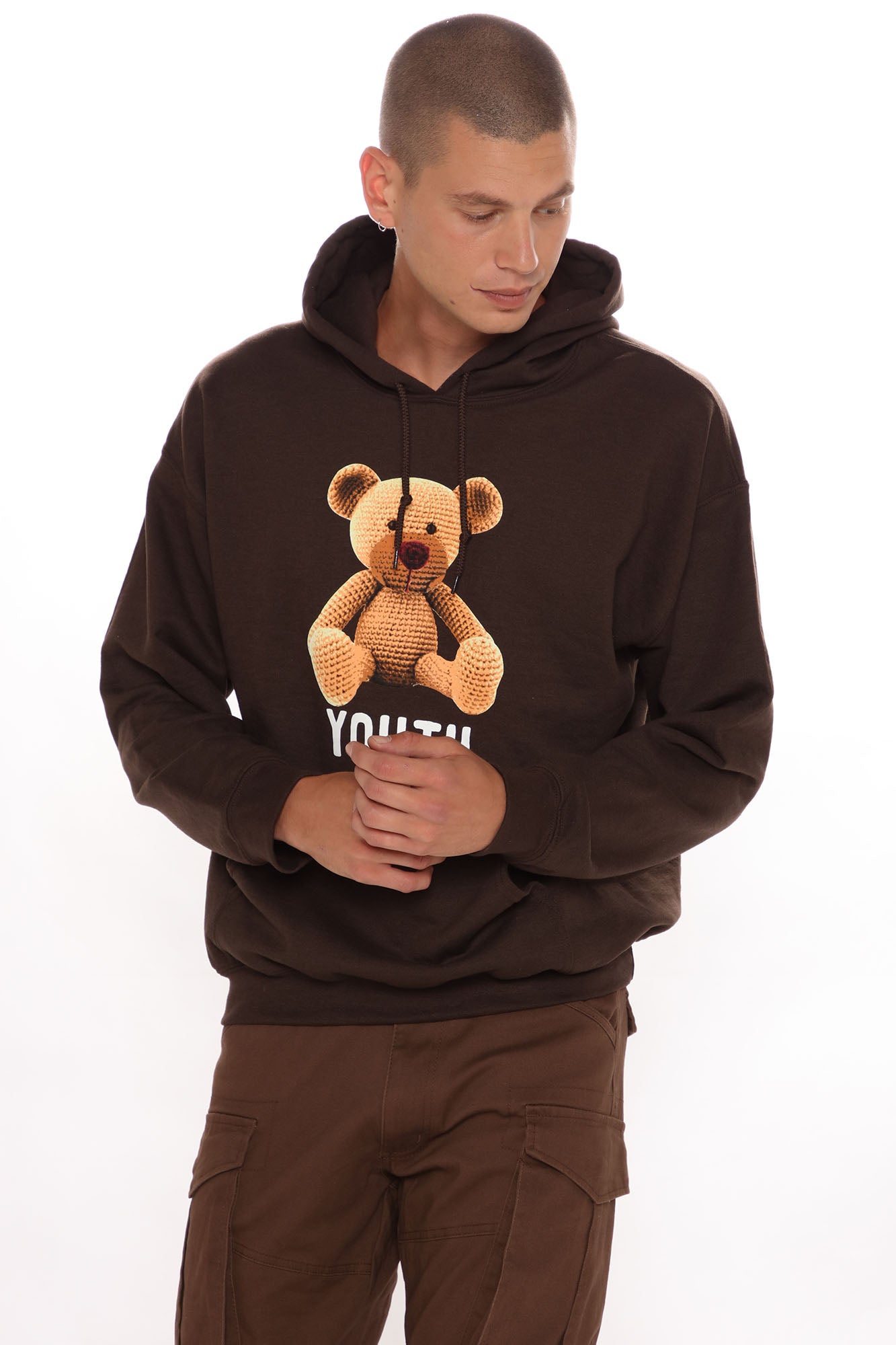 Youth teddy online bear hoodie