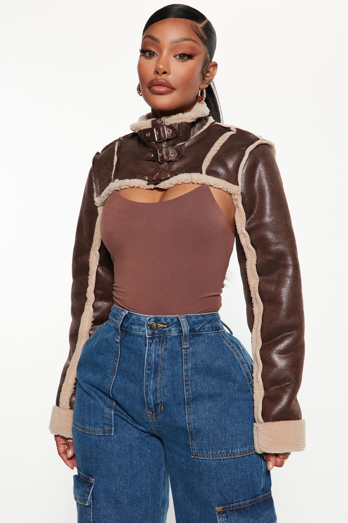 Cropped jacket clearance fashion nova