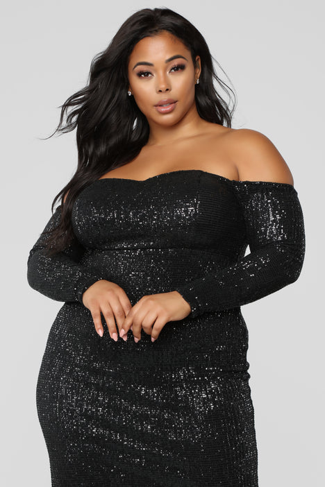 Got Class Sequin Gown Black Fashion Nova Dresses Fashion Nova