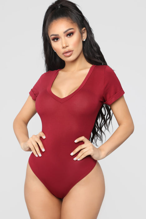Fashion nova sale red bodysuit