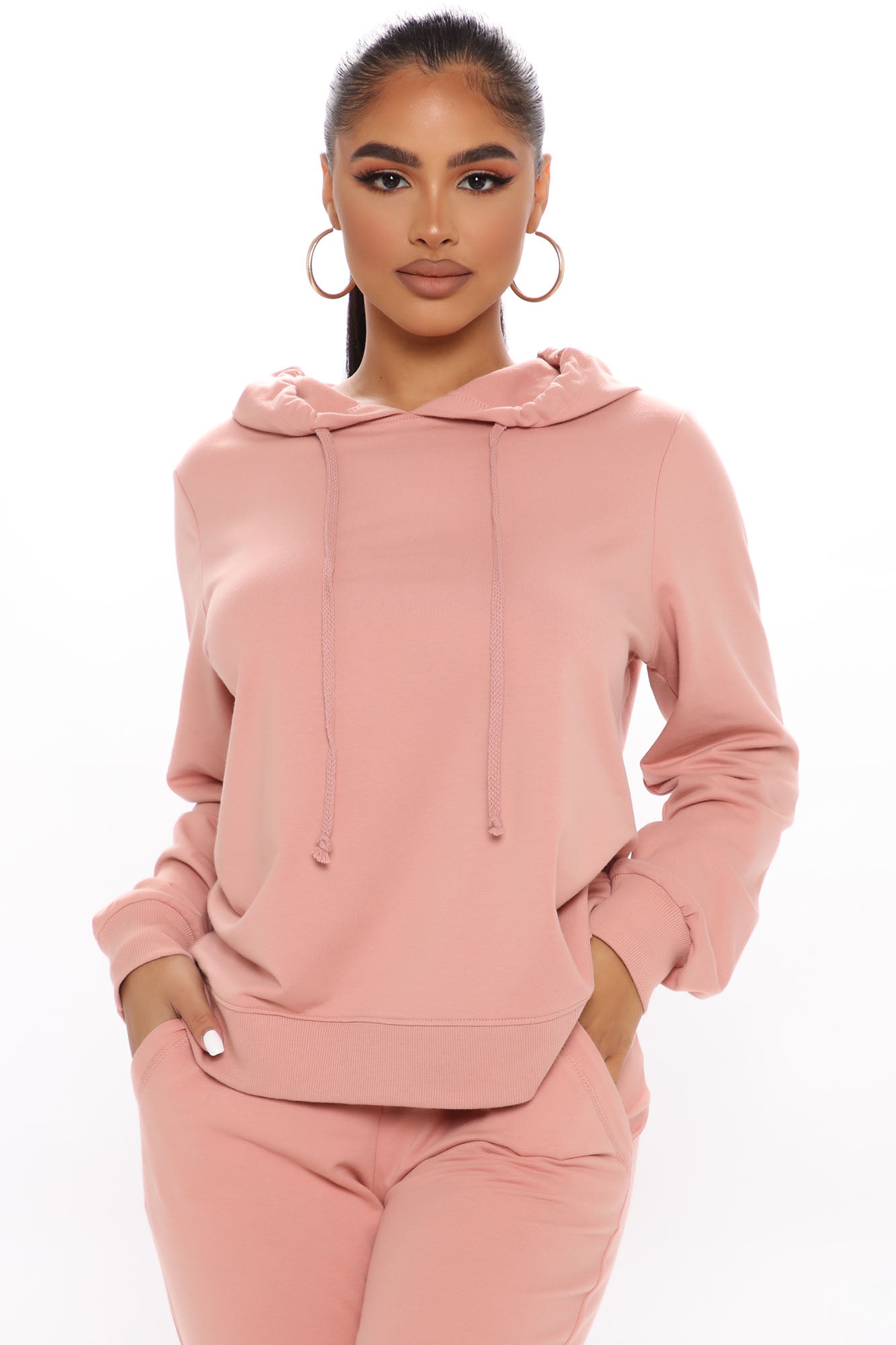 New look pink hotsell hoodie