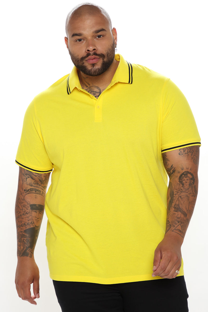 Wilson Short Sleeve Polo - Bright Yellow | Fashion Nova, Mens Tees ...