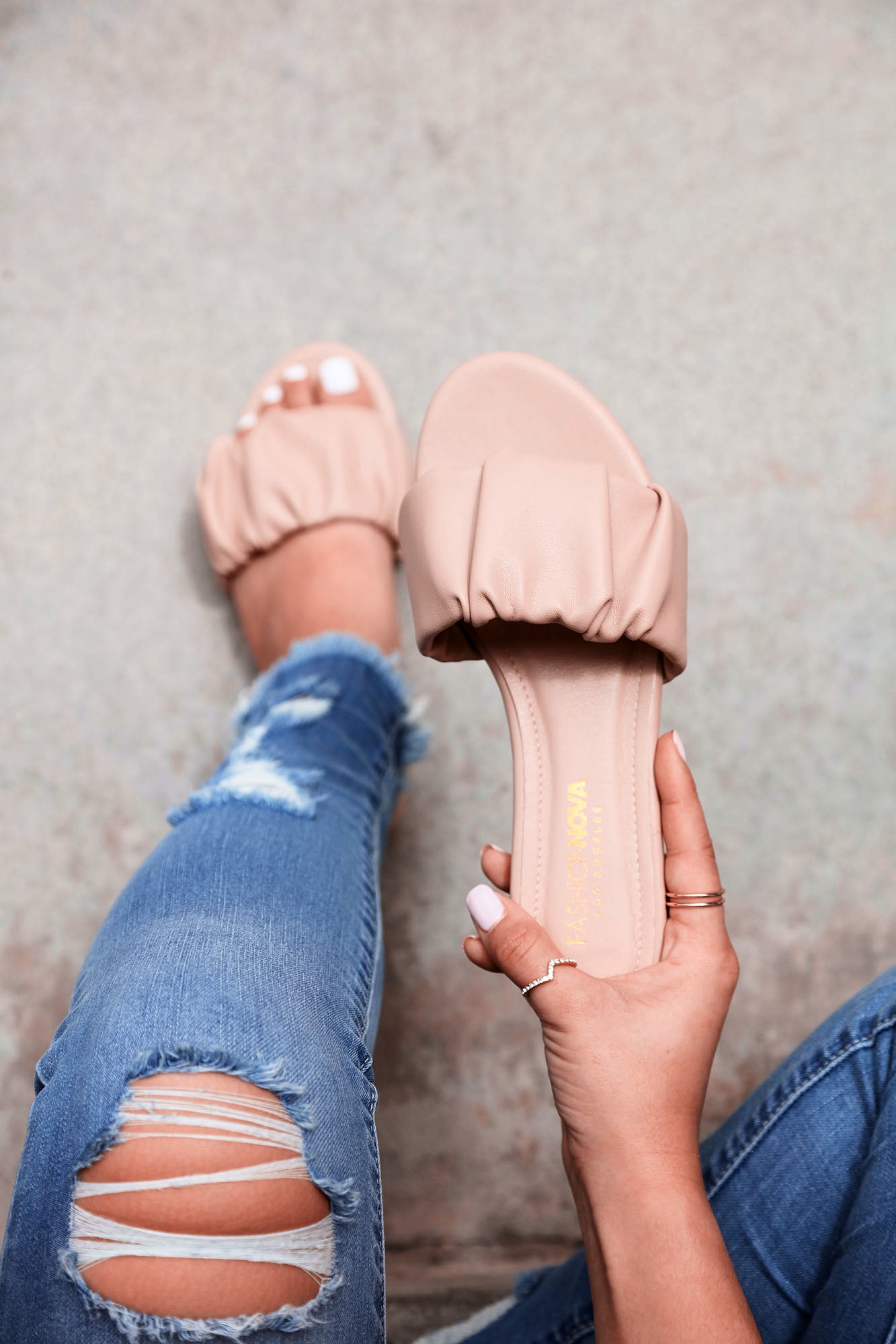 Womens nude sliders store