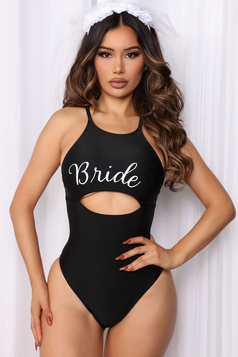 Black bride swimsuit top