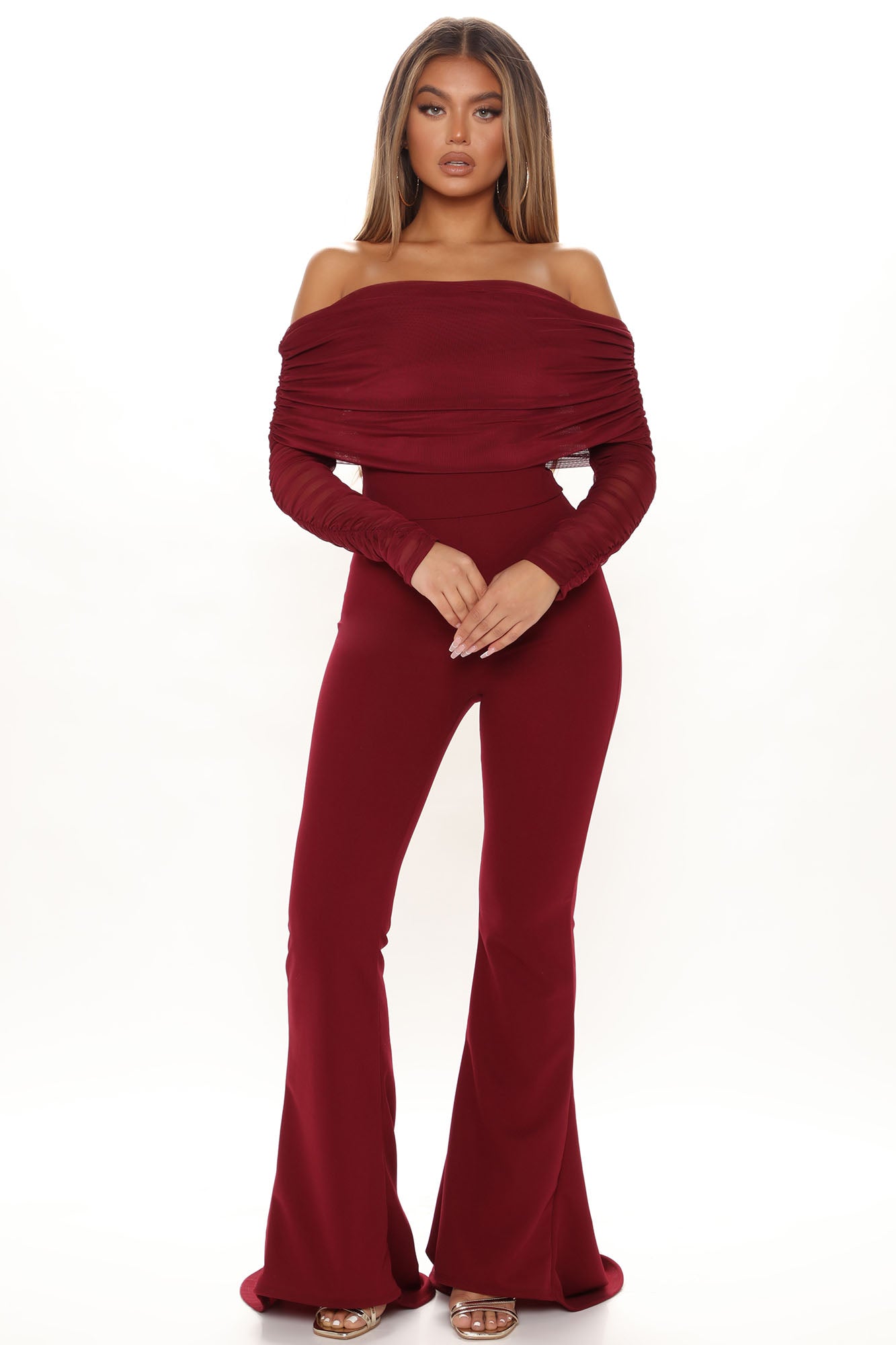 Kendall ruched jumpsuit clearance