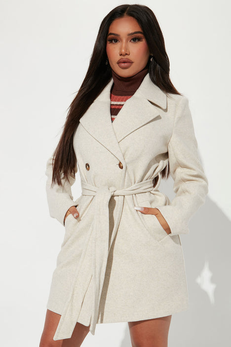 Listen Up Trench Coat Ivory Fashion Nova Jackets Coats