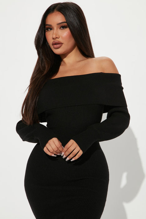 Off the shoulder new arrivals sweater dress fashion nova