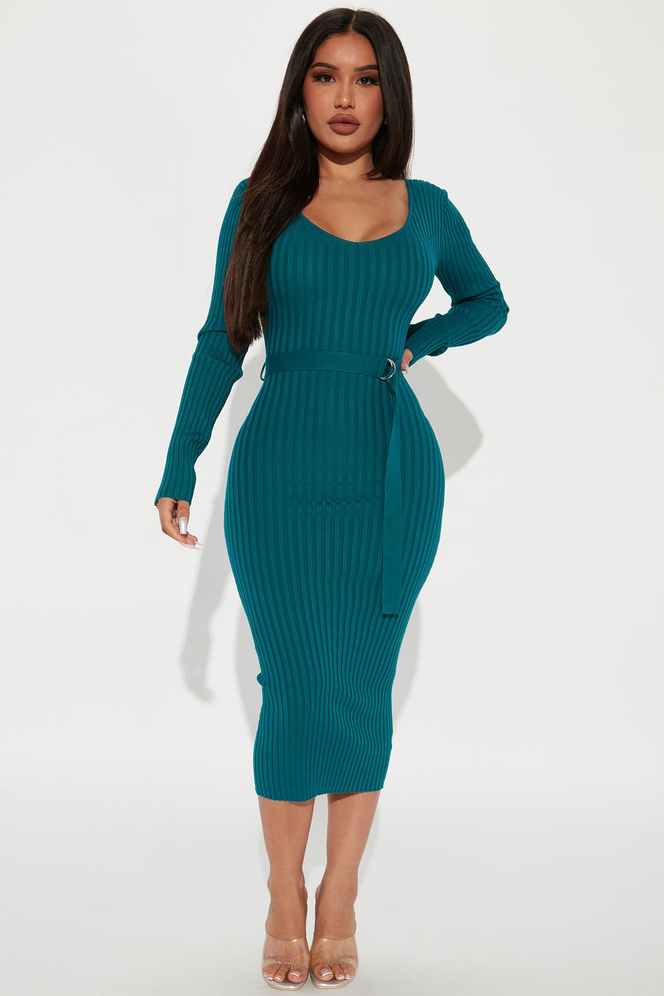 Teal fall on sale dress