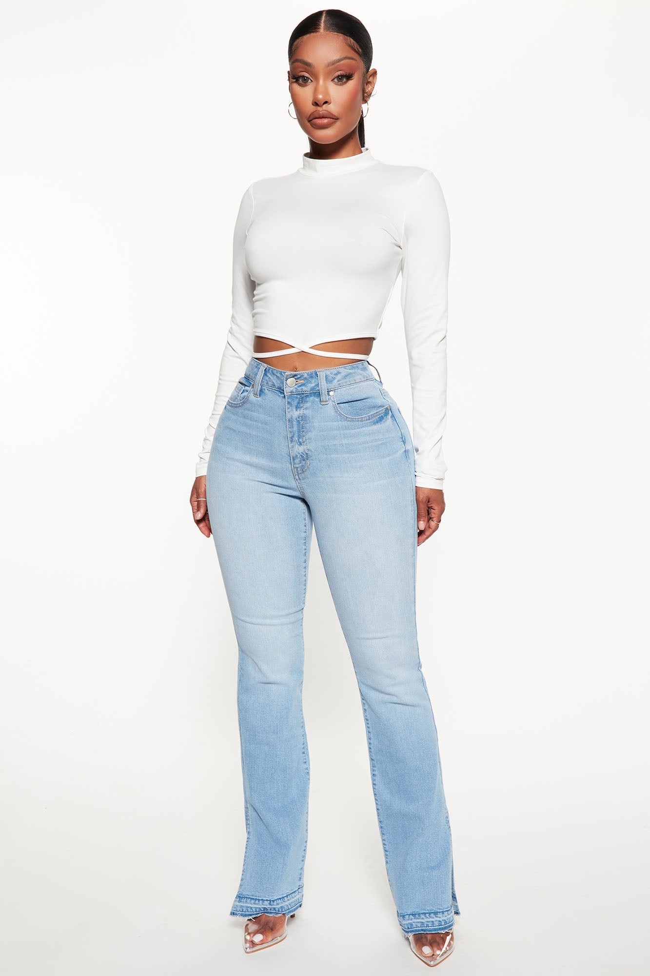 High waisted bootcut jeans fashion nova clearance