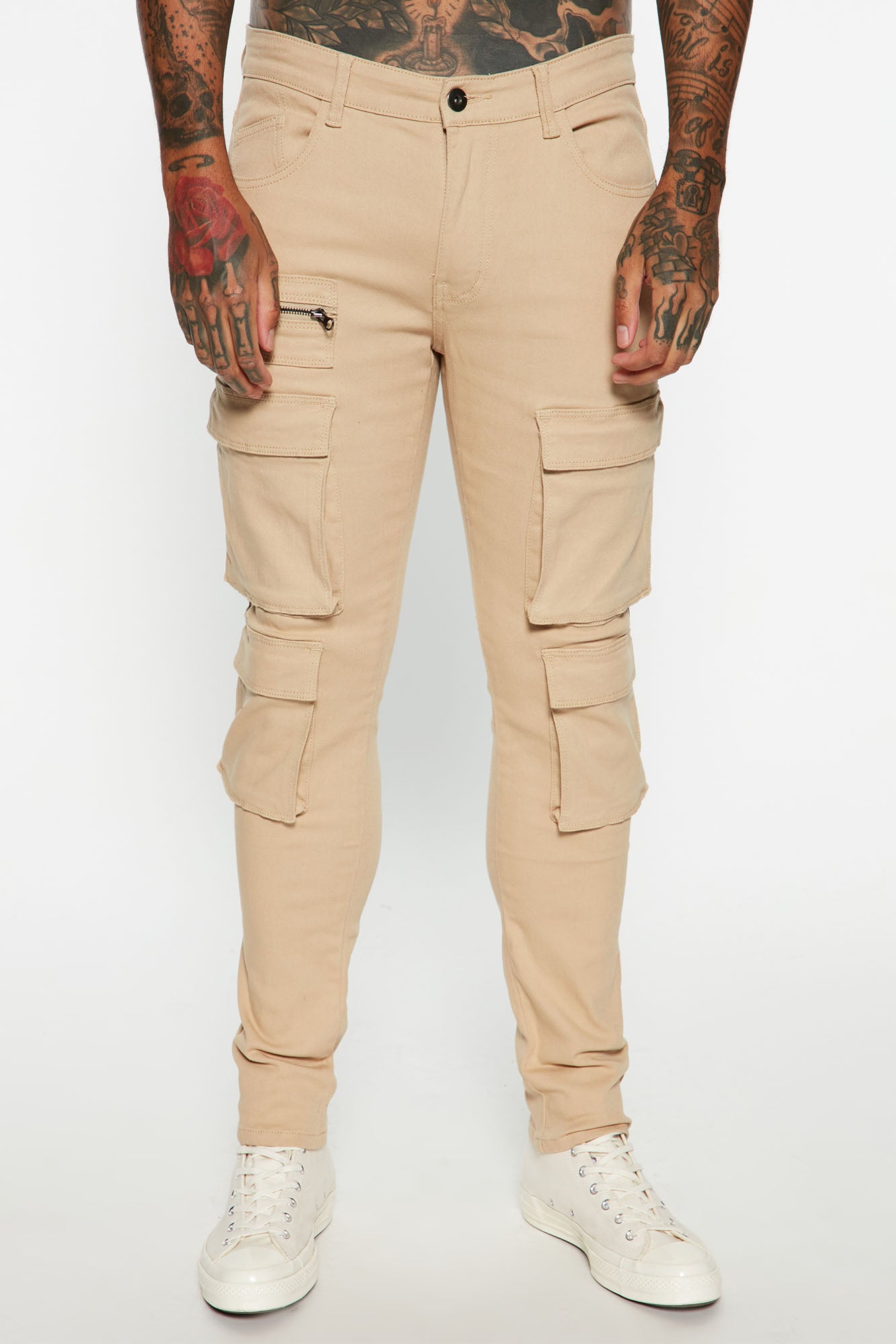 PREME Twill Cargo Skinny Stretch Pant - Men's Pants in Sydney Olive | Buckle