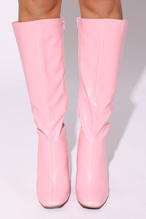 Fashion nova pink boots store