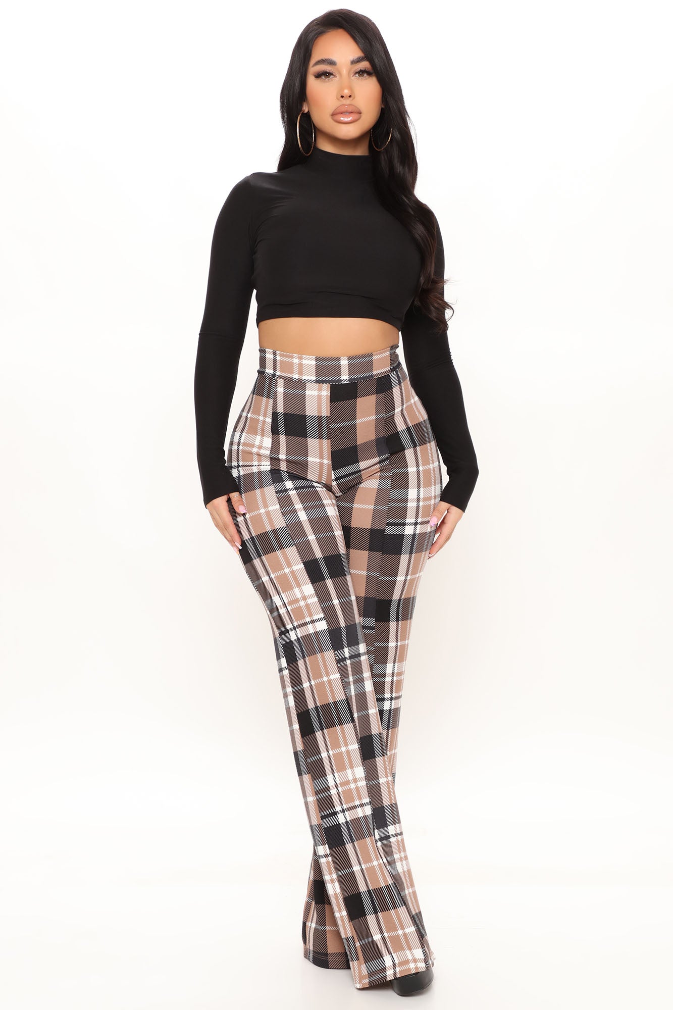 Plaid dress fashion nova shop