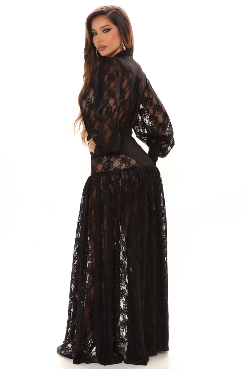 Analissa Lace Maxi Dress - Black | Fashion Nova, Dresses | Fashion Nova