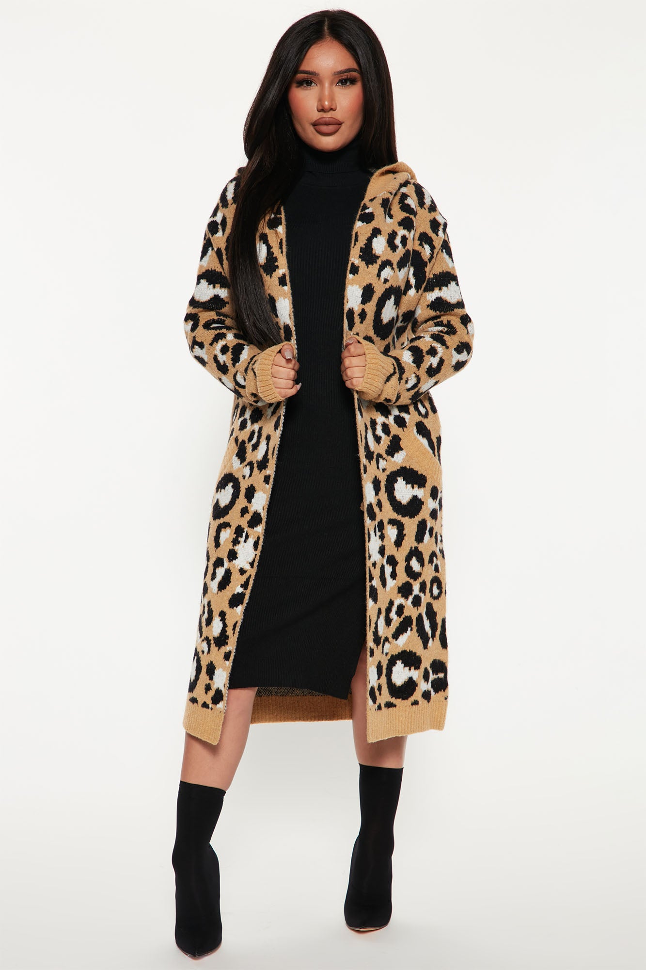 Leopard cardigan duster outlet