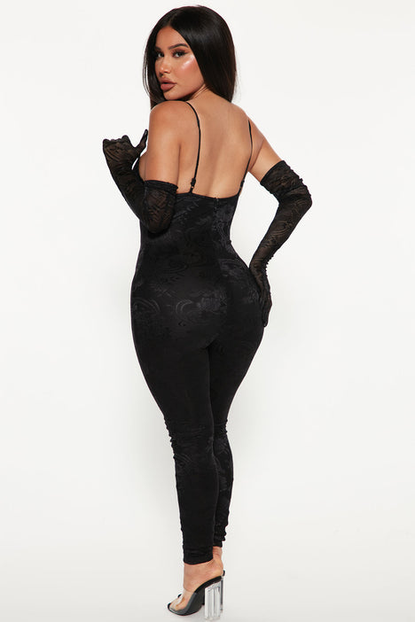 Lace bodycon cheap jumpsuit