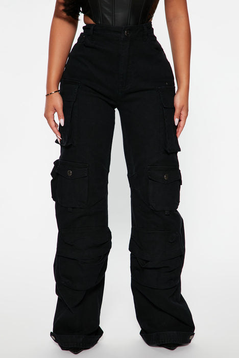 CARGO JEANS - Black