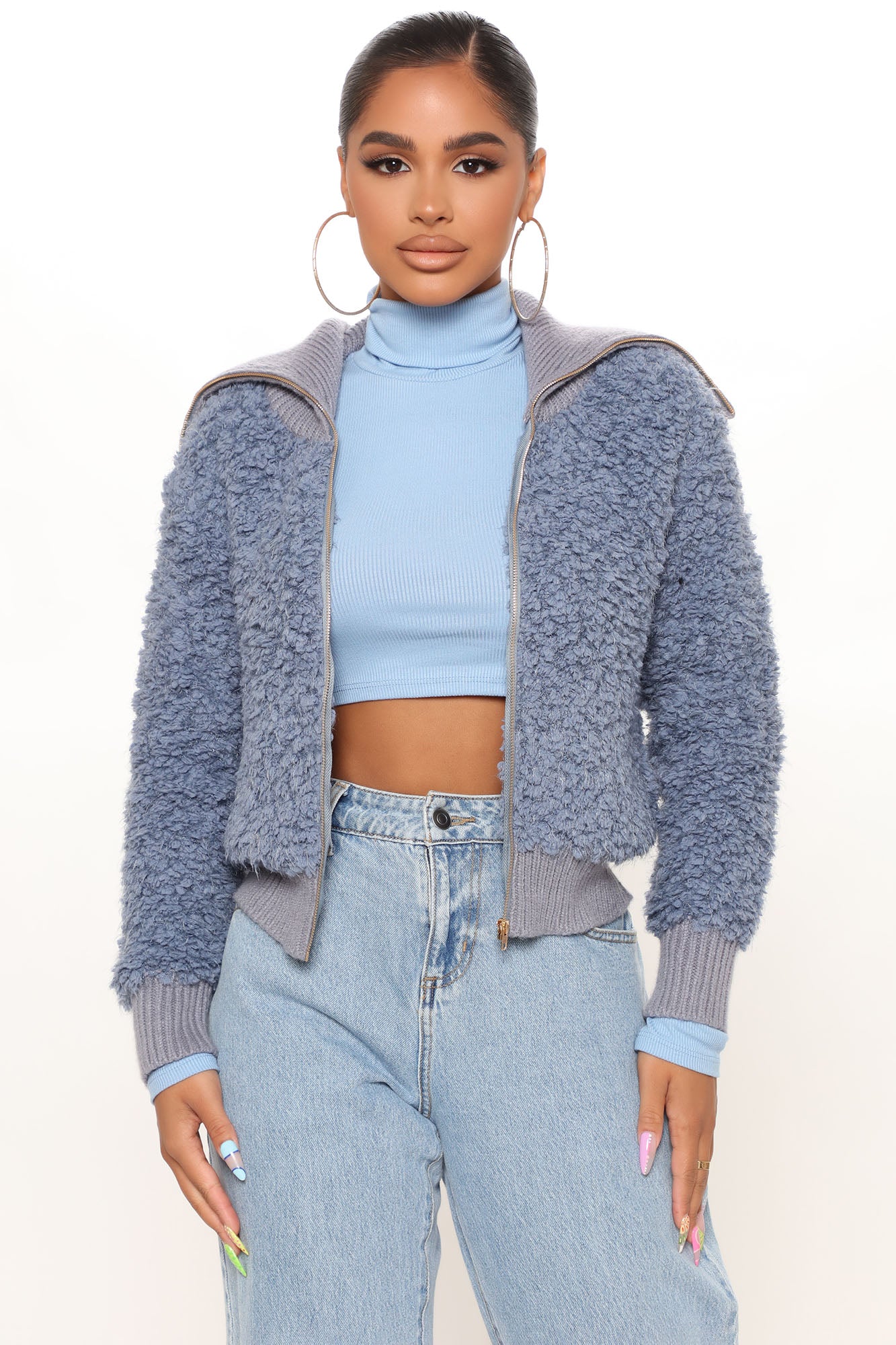 Blush sherpa jacket new arrivals