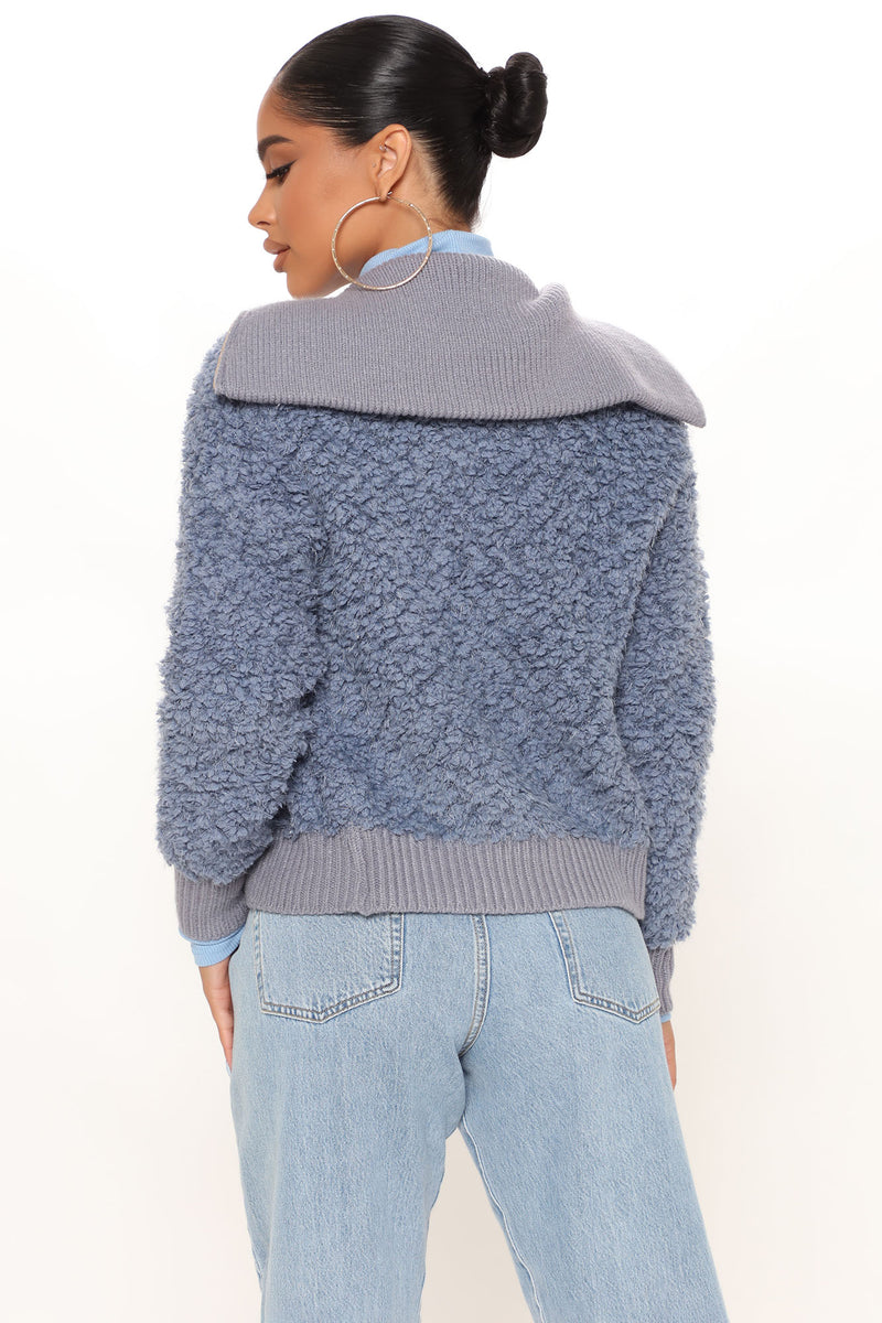 Make You Blush Sherpa Jacket Blue Fashion Nova, Jackets & Coats Fashion Nova