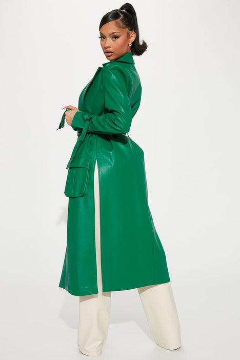 Kelly green hot sale womens coat
