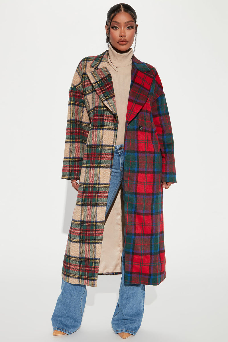 Strange Things Plaid Coat - Red/combo | Fashion Nova, Jackets & Coats ...