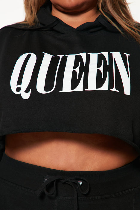 Queen sale cropped hoodie