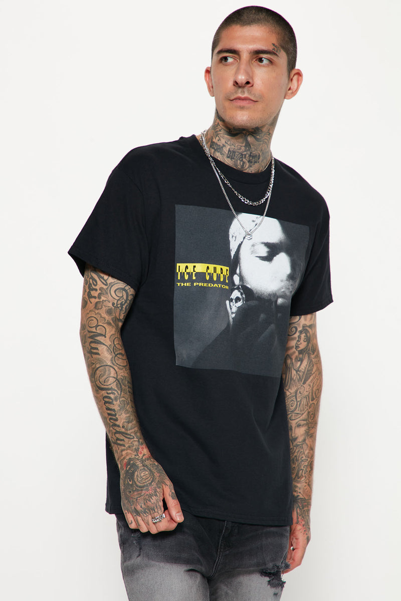 Ice Cube Predator Short Sleeve Tee - Black | Fashion Nova, Mens Graphic ...