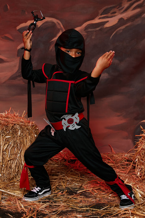 Red and black ninja hot sale costume