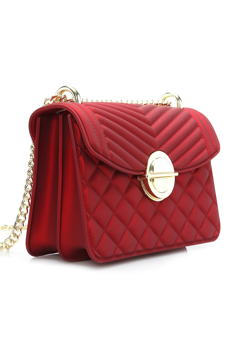 No Comment Quilted Jelly Bag - Red | Fashion Nova, Handbags | Fashion Nova