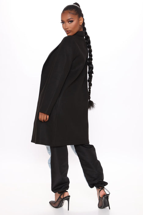 Fashion nova black coat online