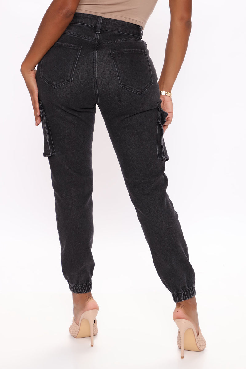 Survive The Day Rip And Repair Cargo Joggers - Black | Fashion Nova ...