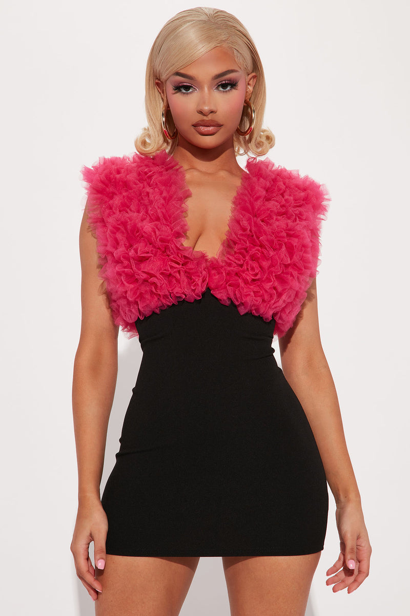 Lana Tulle Mini Dress - Black/Pink | Fashion Nova, Dresses | Fashion Nova