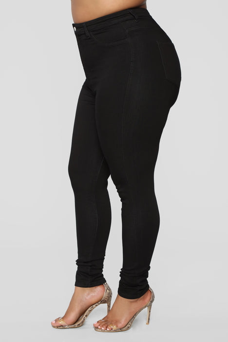 Fashion nova black best sale jeans