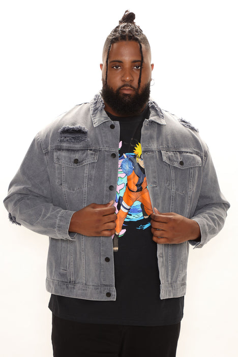 Fashion nova jean jacket men discount